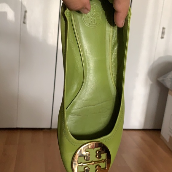 COPY - COPY - Green Tory Burch reva ballet flats - Picture 3 of 4